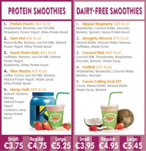 protein and dairy free smoothies at jump juice bars