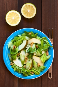 celery, pear and walnut salad