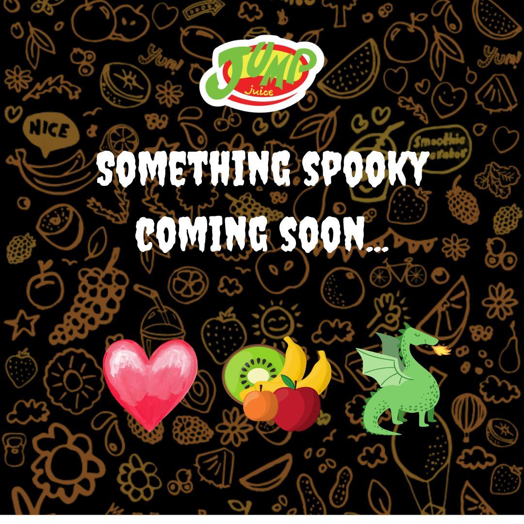 It's almost time for our Limited Edition Halloween Smoothie to make an appearance 👻
Any guesses what we have blended up this year - leave it in the comments and you might win some goodies! 🎃

#jumpjuice #fuelgood #almostspookyseason #halloweensmoothie