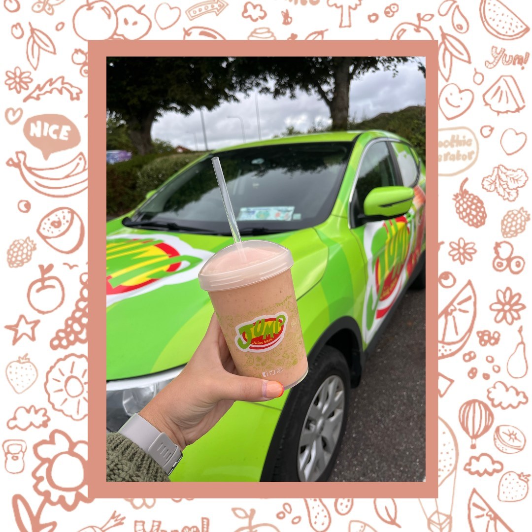 Have you spotted us out and about (don't judge the parking😜)
Tag us in your stories and you could have some Jump Juice goodies in the post 💛🍓

#JumpJuice #FuelGood #FreebiesPlease #SmoothieOnTheMove